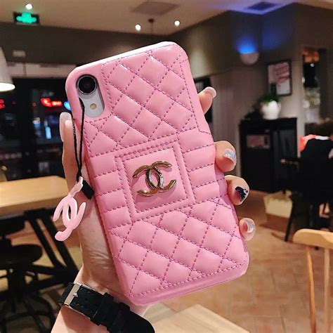 chanel leather iphone case xr|chanel iphone case.